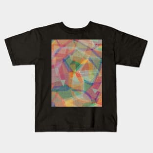 Modern Kaleidoscope Rainbow Multicolour Jewels Kids T-Shirt